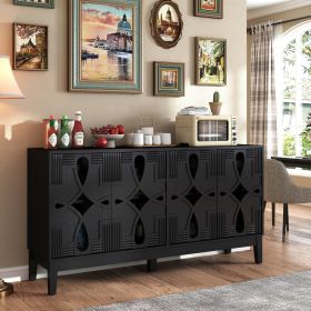 60.5" Mid Century Modern Sideboard Buffet Cabinet with Storage, TV Media Console Table