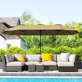 Outdoor Beach Umbrella, Amazon Shipping No Shipments On Weekends (Option: Coffee Black)