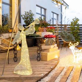 4ft Angel 130LED Warm White Light Leather Wire Light 30V, 3.6W (Option: 4ft)
