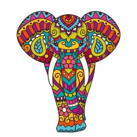 Each Piece Is Animal Shaped Christmas Gift Colorful Elephant Turtle Wooden Jigsaw Puzzles (Option: 20Style-A5)
